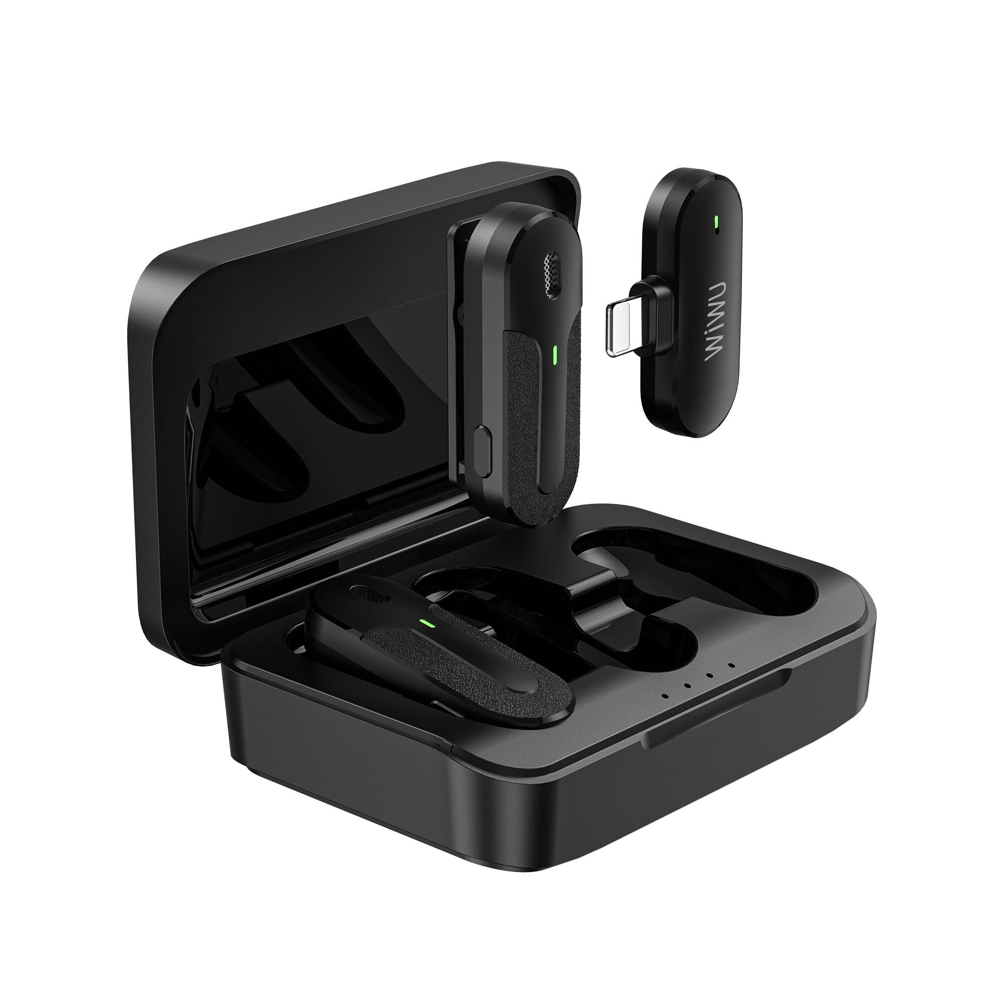 Wiwu Wi-WM002 Lightning Şarj Portlu Kablosuz Yaka Mikrofonu Wiwu Wi-WM002 Lightning Şarj Portlu Kablosuz Yaka Mikrofonu